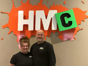 Owners of HMC Performance Coatings, Shawn and Amie Bristol.